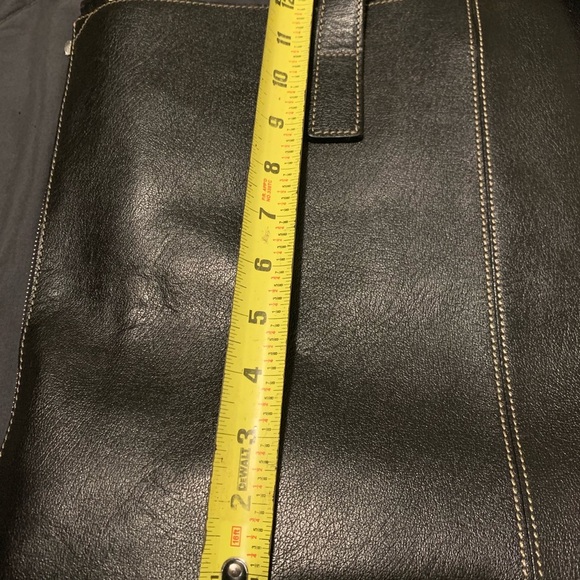 Frank Daniel Black Leather Men's Bag - Picture 14 of 16